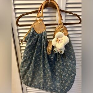 Authentic Louis Vuitton Mahina XL Denim Tote / Shoulder Bag – Y2K Monogram Jean